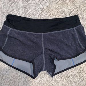 Lululemon Size 6 Gray Speed Up Shorts
